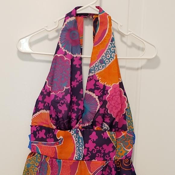 Vintage Dress psychedelic 1960s 1970s Small - Picture 2 of 5